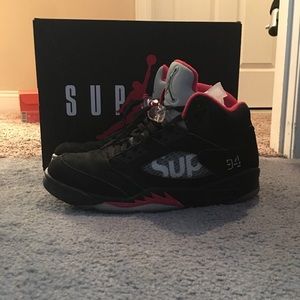 Supreme x Jordan 5 Black size 11
